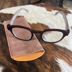 Pendleton Classic Brown reading Eyeglasses 2.0  with Aztec design & Case